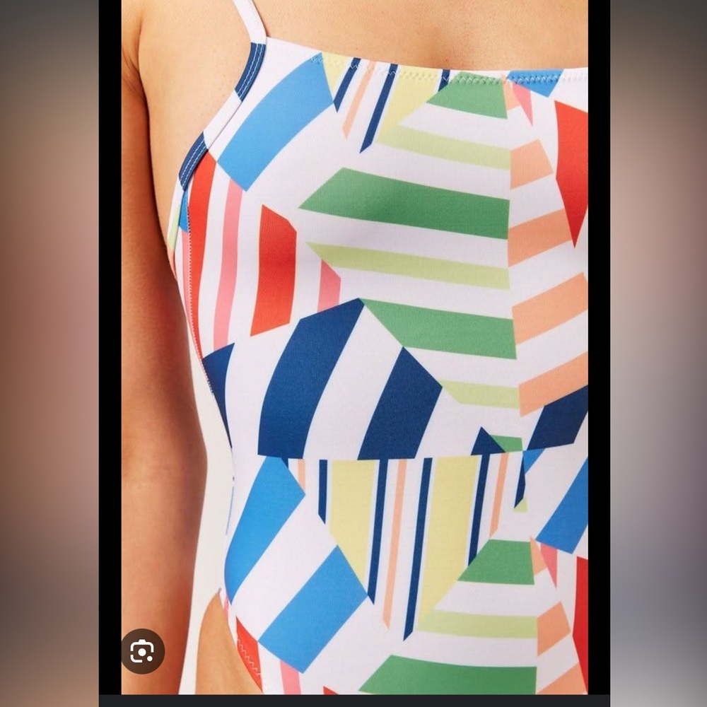 Solid & Striped One Piece - Picture 2 of 6